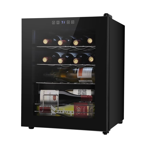 ZOKOP 1.7cu.ft 16 Bottle Electronic Wine Cabinet Cold Rolled Door 3