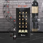 ZOKOP Compressor Wine Cabinet Black