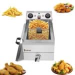 Zokop Stainless Steel Faucet Single Tank Deep Fryer