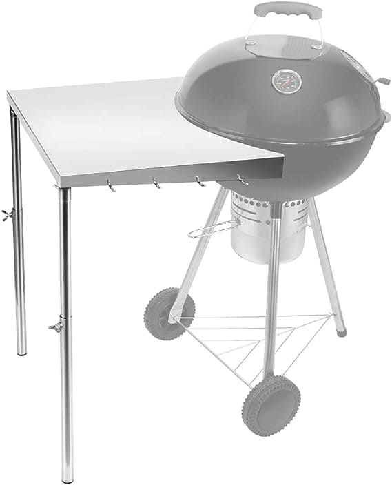 Stanbroil Stainless Steel Work Table Fits All Weber 18 22 Charcoal Kettle Grills and Other Similar Size Charcoal Kettle Grills Patent Pending 1