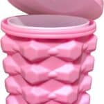 Pink Silicone Ice Cube Bucket