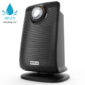 Portable ceramic heater with adjustable thermostat dial, branded 