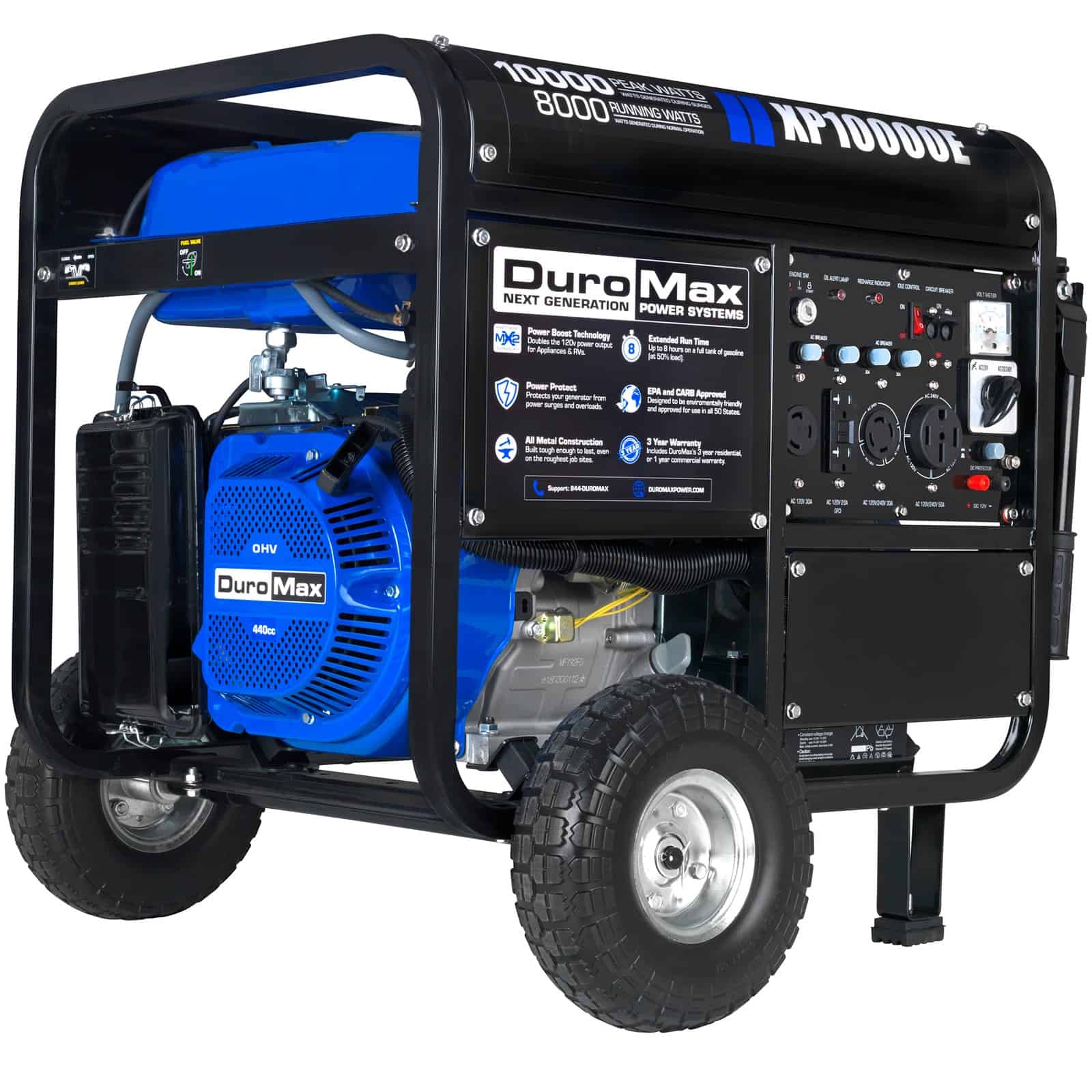 DuroMax XP10000E 10,000 Watt Portable Gas Powered Generator 1