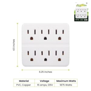 Go-Green-Power-GG-16000TW-6-Outlet-Wall-Tap-Adapter-White
