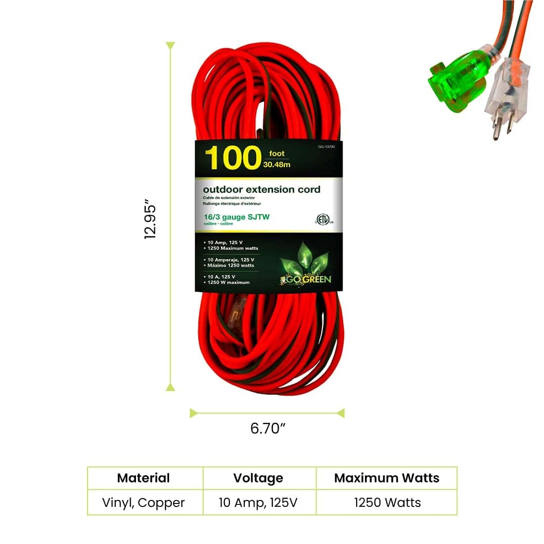 Go-Green-Power-Inc.-GG-13700-16-3-SJTW-Outdoor-Extension-Cord-Lighted-End-100-ft