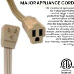 GoGreen-Power-GG-25609-14-3-9-SPT-Appliance-Cord-Beige-9-Ft