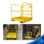 Heavy-Duty-Forklift-Safety-Cage-Work-Platform-Basket-Durable-1100lbs