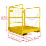 Heavy-Duty-Forklift-Safety-Cage-Work-Platform-Basket-Durable-1100lbs