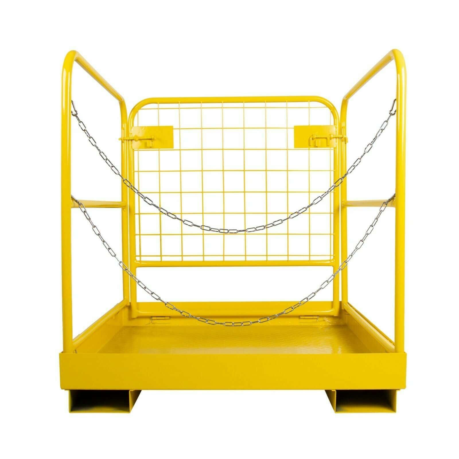 Heavy Duty Forklift Safety Cage Work Platform Basket Durable 1100lbs 3