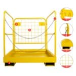 Heavy-Duty-Forklift-Safety-Cage-Work-Platform-Basket-Durable-1100lbs