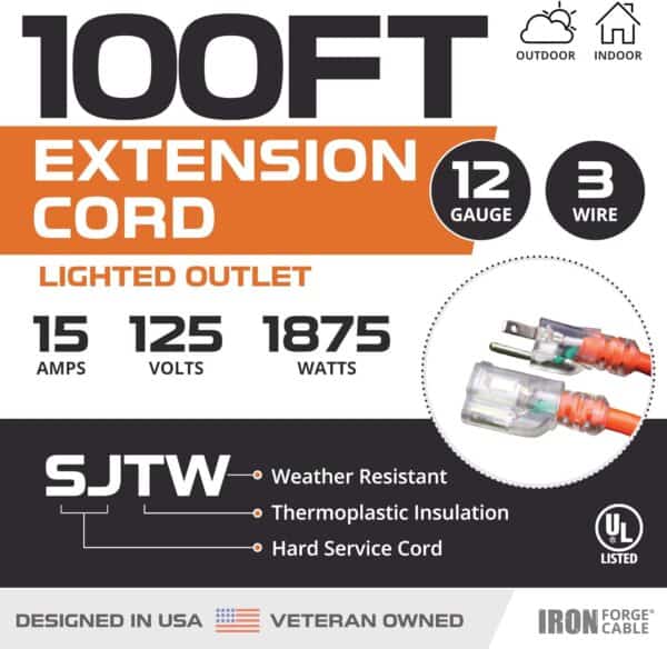 Iron-Forge-12-Gauge-Outdoor-Extension-Cord-100-Ft-with-Lighted-End12-3-Heavy-Duty-Extension-Cable-with-3-Prong-Grounded-Plug-SJTW-Weatherproof-Long