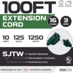 Iron-Forge-Cable-Green-Outdoor-Extension-Cord-100-FT-16-3-SJTW-Weatherproof-Long-Extension-Cord-for-Outside-with-3-Prong-16-Gauge-100-ft-Outdoor-Extension-Cord-Weatherproof-Halloween