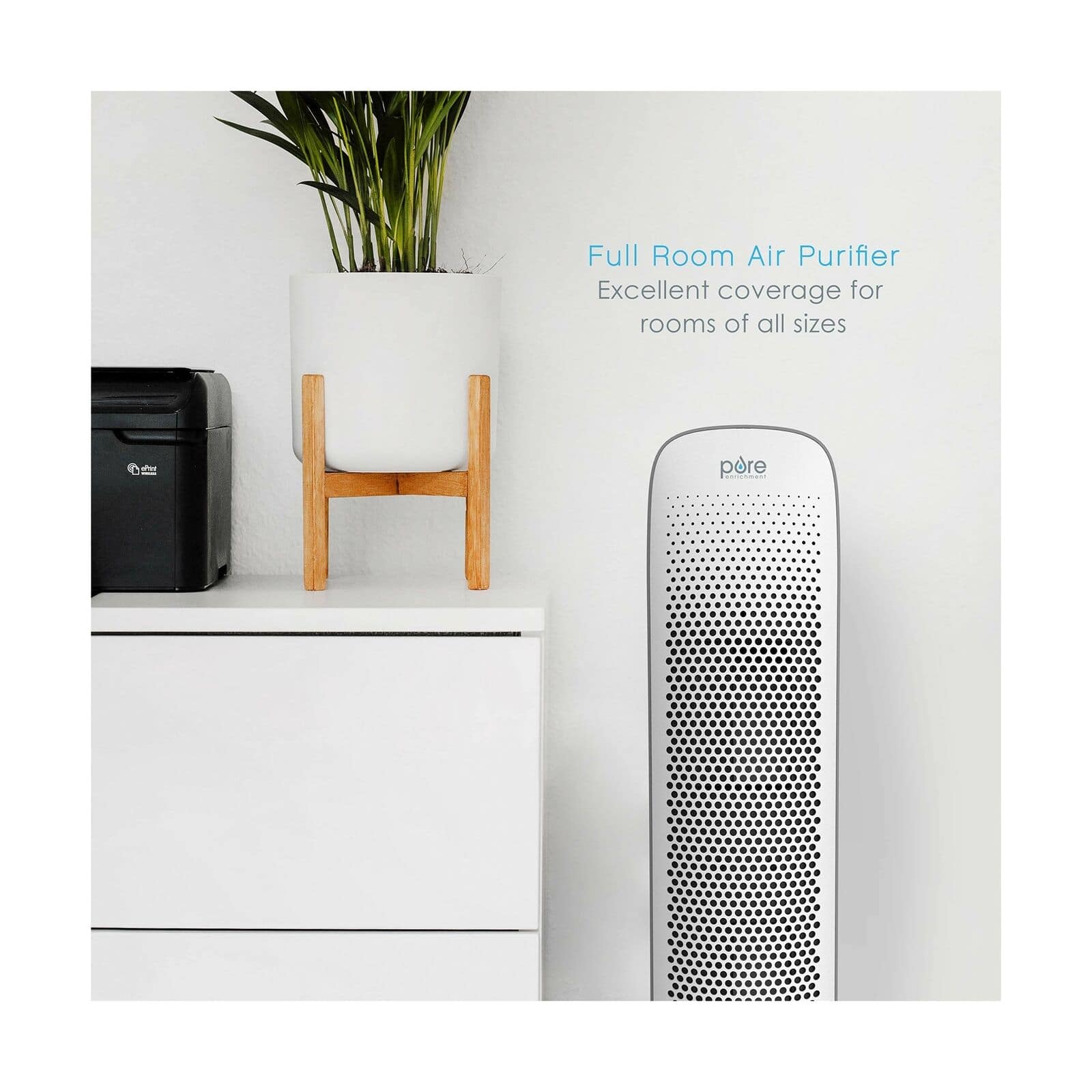 Pure Enrichment PureZone Elite – Ultra-Quiet 4-in-1 True HEPA Air Purifier with Smart Air Quality Monitor 4