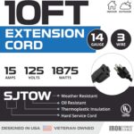 10-Ft-Black-Oil-Resistant-Extension-Cord-for-Farms-and-Ranches-14-3-SJTOW-Heavy-Duty-Cable-with-3-Prong-Grounded-Plug-for-Safety