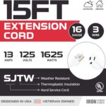 15-Ft-White-Extension-Cord-16-3-SJTW-Durable-Electrical-Cable