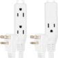 2-Pack-of-25-Ft-Extension-Cords-with-3-Electrical-Power-Outlets-16-3-Durable-White-Cable