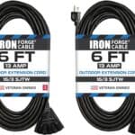 2-Pack-of-6-Ft-Outdoor-Extension-Cords-16-3-Heavy-Duty-Black-Extension-Cord-Pack-