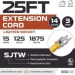 25-Foot-Lighted-Outdoor-Extension-Cord-14-3-SJTW-Heavy-Duty-Yellow-Extension-Cable-with-3-Prong-Grounded-Plug-for-Safety-Great-for-Garden-and-Major-Appliance