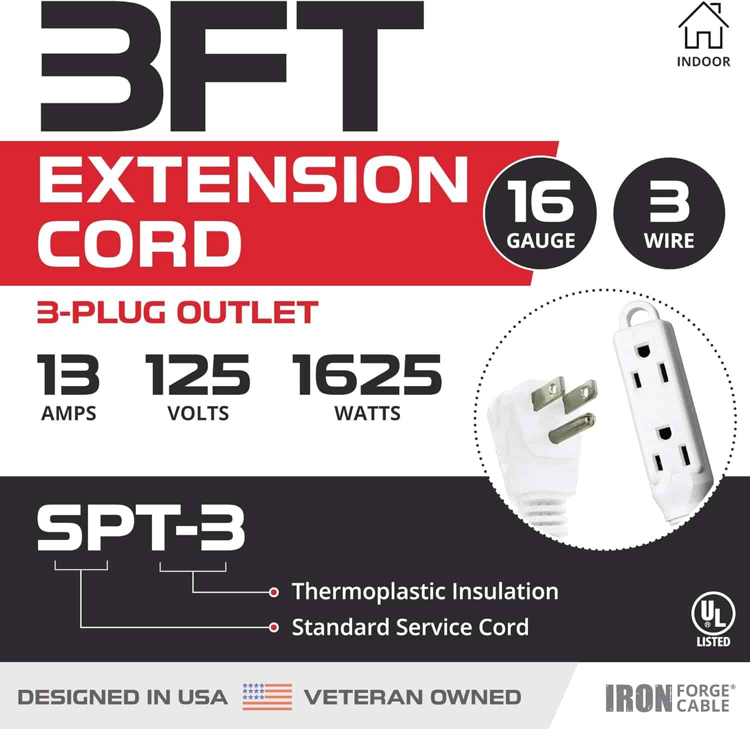 3-Ft-Extension-Cord-with-3-Electrical-Power-Outlets-16-3-Durable-White-Cable