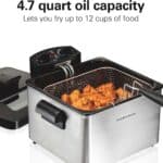 Hamilton-Beach-Triple-Basket-Electric-Deep-Fryer-4.7-Quarts-19-Cups-Oil-Capacity-Lid-with-View-Window-Professional-Style-1800-Watts-Stainless-Steel-35034