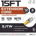 IRON-FORGE-CABLE-15-Foot-Lighted-Outdoor-Extension-Cord-12-3-SJTW-Heavy-Duty-Yellow-Extension-Cable-with-3-Prong-Grounded-Plug-for-Safety-15-AMP-Great-for-Garden-and-Major-Appliances