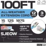 Iron-Forge-Cable-100-Ft-All-Weather-Extension-Cord-Stays-Flexible-in-Extreme-Cold-Hot-Temperatures-from-58°F-to-221°F-12-3-SJEOW-Heavy-Duty