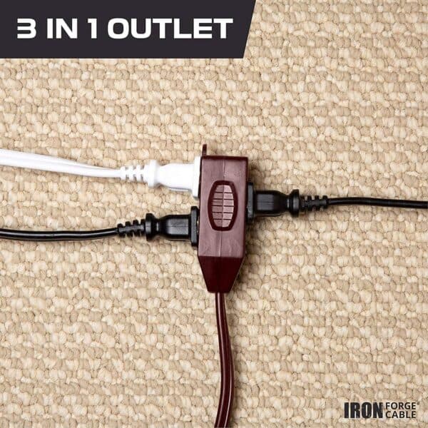 Iron-Forge-Cable-Brown-Extension-Cord-with-3-Outlets-3-Pack-10ft-15ft-20ft-16-2-Indoor-Extension-Cord-with-Multiple-Outlets-13-AMP-2-Prong-Electrical-Cable-for-Home-Office-Household-Appliances