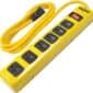 Yellow-Jacket-5139N-14-3-6-Outlet-Heavy-Duty-Industrial-Metal-Workshop-Strip-with-6-Foot-Power-Cord-Sliding-Safety-Covers-and-Overload-Protection